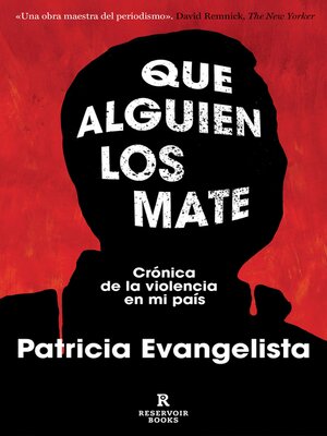 cover image of Que alguien los mate